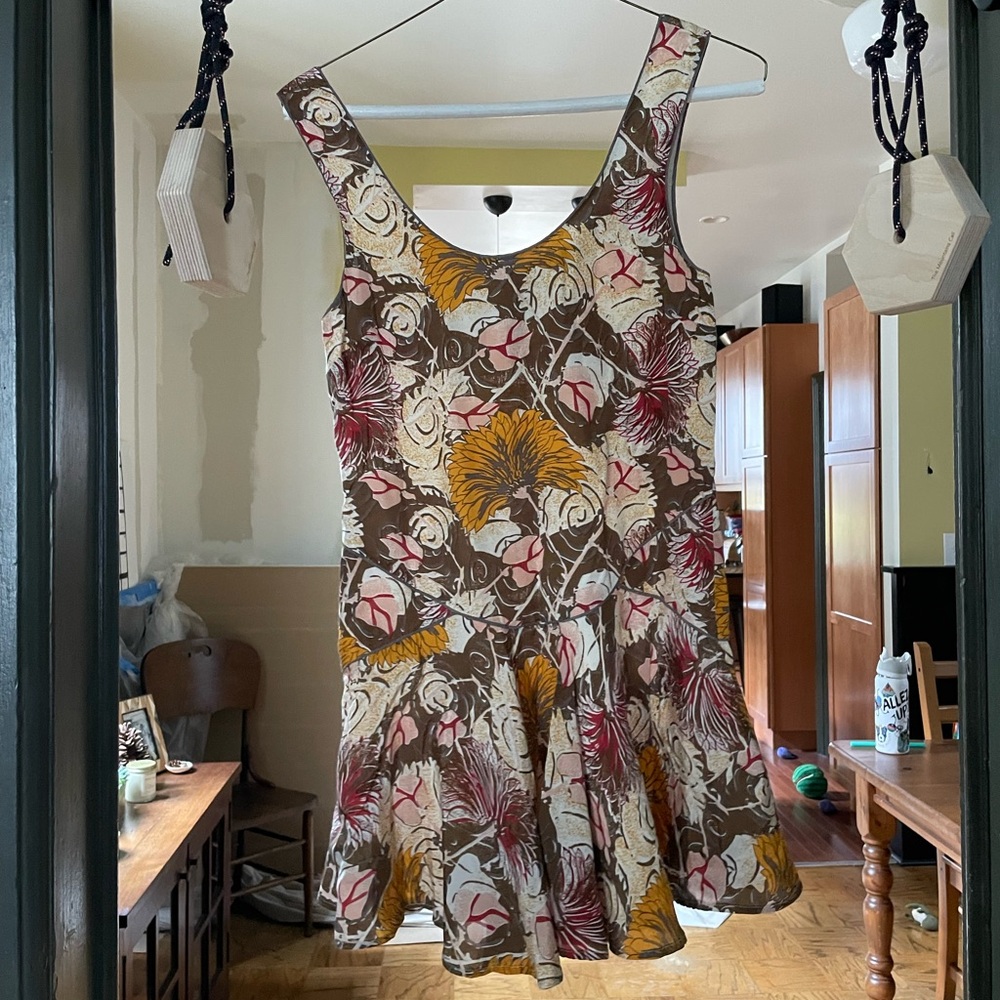 Floral Brown Dress